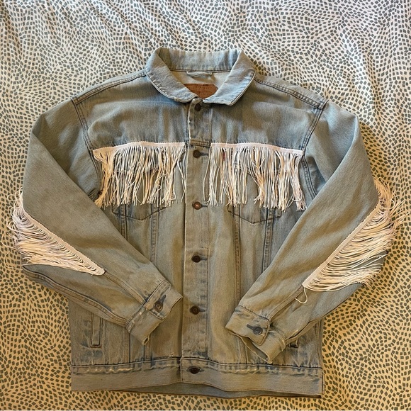 Custom embellished Levi’s Jean Jacket - Picture 1 of 4